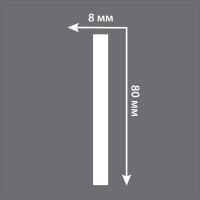 Молдинг с рисунком Stenopol 80х8х2000 мм под покраску C7042
