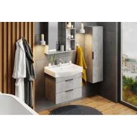 Подвесная тумба с раковиной Onika Девис 65 бетон чикаго 106546