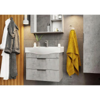 Подвесная тумба с раковиной Onika Девис 65 бетон чикаго 106546