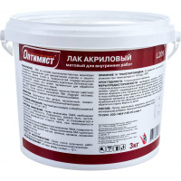 Акриловый лак Оптимист (матовый; 3 кг) OPL005