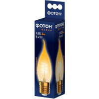 Светодиодная лампочка ФОТОН филаментная LED FL BXS35-S 4Вт E27 2200К, теплый свет, 23963