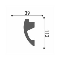 Потолочный плинтус Де-Багет Декор ДП 19/120 00-00001077