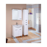 Тумба с раковиной Onika Балтика 70 напольная, белая, с корзиной (ум. Балтика 70) 107028