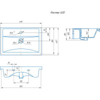 Тумба с раковиной Onika ТИМБЕР 60 напольная, серая мат./дуб сонома 106116