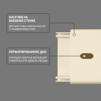 Кабель-канал TDM ELECTRIC 40х25 слоновая кость (40м) SQ0402-0508