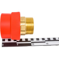 Резьбовая муфта Blue Ocean "Fire Secure" (нар) - 63x2" под ключ, противопожарный полипропилен Fire-S-B1 PPRF/HTEA(R)-63х2"