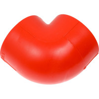 Полипропиленовый противопожарный угол Blue Ocean 90 - 63, красный Fire - S - B1 PPRF/90E(R) - 63