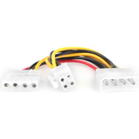 Кабель-разветвитель питания Cablexpert Molex 4pin(M)/Molex 4pin (F)+ATX 4pin, медь,15см, пакет, CC-PSU-4