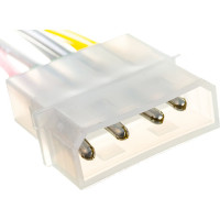 Кабель-разветвитель питания Cablexpert Molex 4pin(M)/Molex 4pin (F)+ATX 4pin, медь,15см, пакет, CC-PSU-4