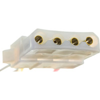 Кабель-разветвитель питания Cablexpert Molex 4pin(M)/Molex 4pin (F)+ATX 4pin, медь,15см, пакет, CC-PSU-4