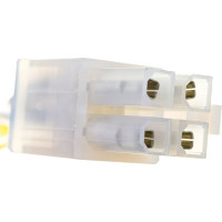Кабель-разветвитель питания Cablexpert Molex 4pin(M)/Molex 4pin (F)+ATX 4pin, медь,15см, пакет, CC-PSU-4