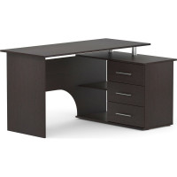 Компьютерный стол СОКОЛ правый венге КСТ-09 00-00010947