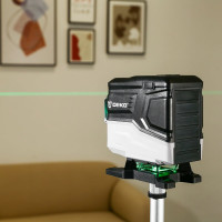 Лазерный самовыравнивающийся профессиональный уровень в кейсе DEKO LL12-HVR SET 2 PREMIUM со штативом 1 м (12 линий) 065-0105-1