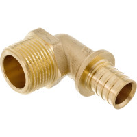 Угол 90 One Plus 20х3/4 НР аксиальный rx надвижной, для труб из сшитого полиэтилена Pex 3204023070