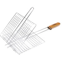 Универсальная хромированная решетка-гриль POLYAGRO Camp 27х24 см 8102242