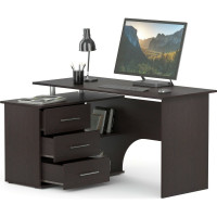 Компьютерный стол СОКОЛ левый венге КСТ-09 00-00010948