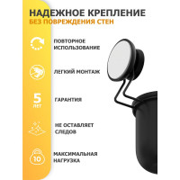 Ершик с пластиковой колбой Fora GRAFIT FOR-GRA020