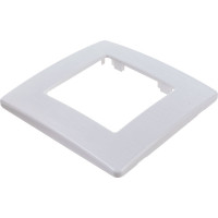 Рамка для розеток и выключателей ЭРА Серия 12 12510101 на 1 пост, Сатин, белый Б0052499