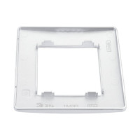 Рамка для розеток и выключателей ЭРА Серия 12 12510103 на 1 пост, Сатин, алюминий Б0052501