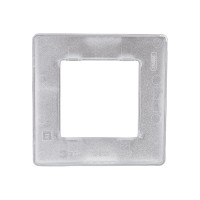 Рамка для розеток и выключателей ЭРА Серия 12 12510103 на 1 пост, Сатин, алюминий Б0052501