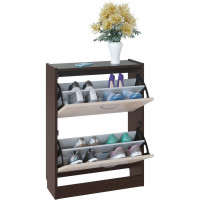 Тумба для обуви СОКОЛ венге/беленый дуб ТО-22 ШОТО22В5б