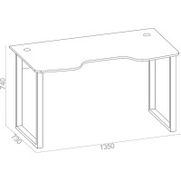 Компьютерный стол СОКОЛ белый КСТ-19 00-00010961