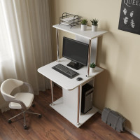 Компьютерный стол СОКОЛ белый КСТ-12 КСТ12Б6