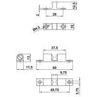 Роликовая защелка Amig латунь хромированная 14 LCR