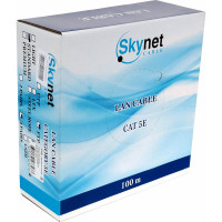 Кабель SkyNet Standart FTP indoor 4x2x0,48 медь FLUKETEST категории 5e одножильный 100м box серый CSS-FTP-4-CU/100