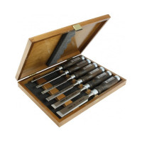 Набор из 6 плоских стамесок Narex Wood Line Profi (светлые) 853055