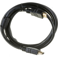 Кабель HDMI Cablexpert 1.5м v2.0 19M/19M медь, черный позолоченные разъемы экран 2 ферритовые кольца пакет CCF2-HDMI4-5