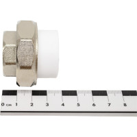 Разъемная муфта PPRC MeerPlast Дн25х20 Ру25 белая внутренняя резьба D200-00496