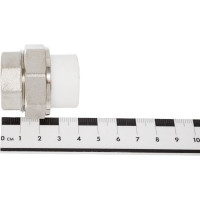 Разъемная муфта PPRC MeerPlast Дн20х20 Ру25 белая внутренняя резьба D200-00492