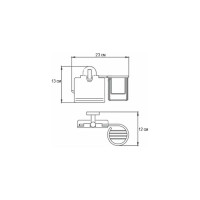 Бумагодержатель с дезодорантом Ekko E1703-1