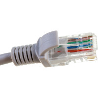 Патч-корд ЭРА Simple PC-1U-A U/UTP категория 5e, длина 1 метр, неэкранированный, серый, Б0051370