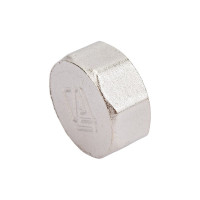 Латунная заглушка STI Ду20 (3/4") Ру16 внутренняя резьба никелированная D270-00247