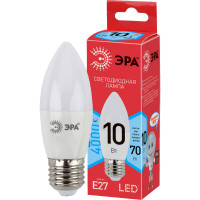 Светодиодная лампочка ЭРА RED LINE LED B35-10W-840-E27 R 10 Вт свеча нейт, белый свет Б0050696