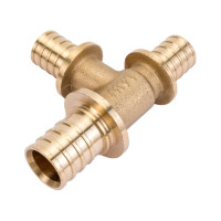 Аксиальный переходной тройник MVI 25x20x20, латунь SF.441.060505