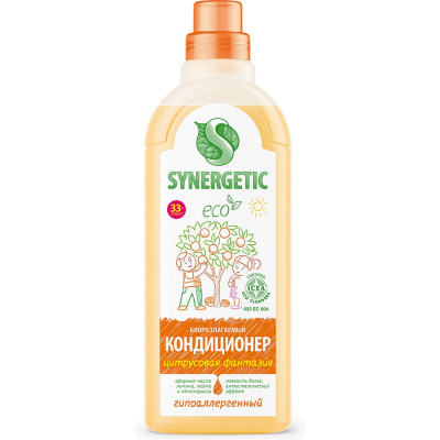 Кондиционер для белья Synergetic ЦИТРУСОВАЯ ФАНТАЗИЯ 1 л 4623722258212 110105/8