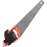 Ножовка по дереву и пластику TDM ELECTRIC 400 мм, закаленные зубья, прорезиненная рукоятка, "Алмаз" SQ1035-0102