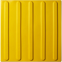 Тактильная плитка PALITRA TECHNOLOGY полоса 50245-1-PVC-300x300x4-Y-VI