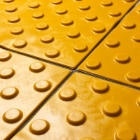 Тактильная плитка PALITRA TECHNOLOGY конусы шахматные 50245-3-PVC-300x300x4-Y-VI