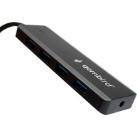 Концентратор USB 3.0 Gembird 4 порта, Type-C, с дополнительным питанием UHB-C364