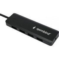 Концентратор USB 3.0 Gembird 4 порта, Type-C, с дополнительным питанием UHB-C364