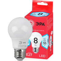 Светодиодная лампочка ЭРА RED LINE LED A55-8W-840-E27 R E27 8Вт нейтральный белый свет Б0052382
