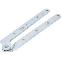 Петля для лестниц VORMANN прямая правая 205х18х12х5 мм, оцинкованная 00019 016 Z