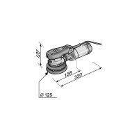 Компактная эксцентриковая шлифовальная машина с регулировкой частоты вращения FLEX ORE 2-125 EC 468894