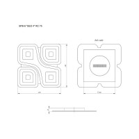 Потолочный светильник ЭРА светодиодный GEO с ДУ SPB6 GEO 4 RC 75 75Вт 3000-6500К Б0050919