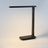 Настольный светодиодный светильник ЭРА NLED-495-5W-BK аккумуляторный, складной, черный Б0051473