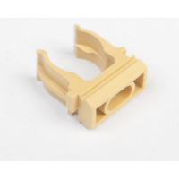 Крепеж-клипса для труб Урал ПАК под светлое дерево, d25 мм, 10 шт. АТ-80125-010